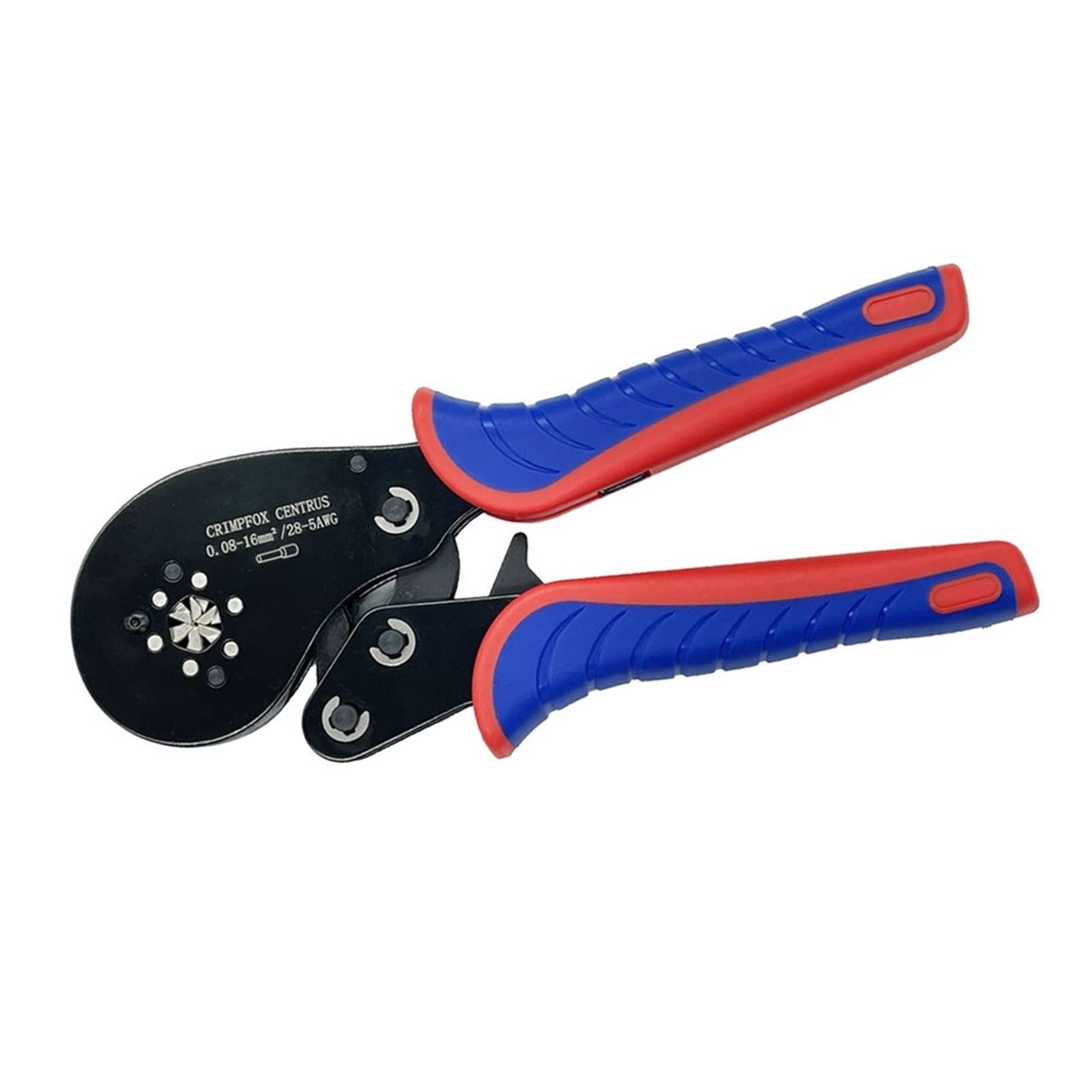 HSC8 16-6 0.08-16mm² zestaw szczypiec do zaciskania końcówek rurowych narzędzie do zaciskania złączy tulejowych precyzyjny zestaw zacisków elektrycznych perfection (Color : HSC8 16-6)