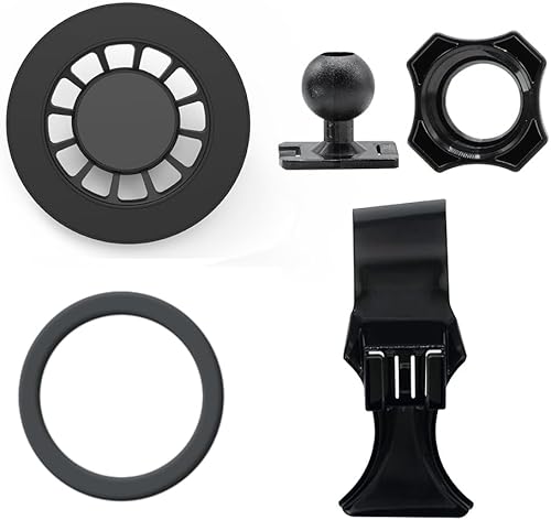 Miniatura 7 de BEERTE Compatible con soporte MagSafe para automóvil Mercedes Benz Clase C, clase GLC 2016-2022 imanes mejorados, soporte magnético para teléfono