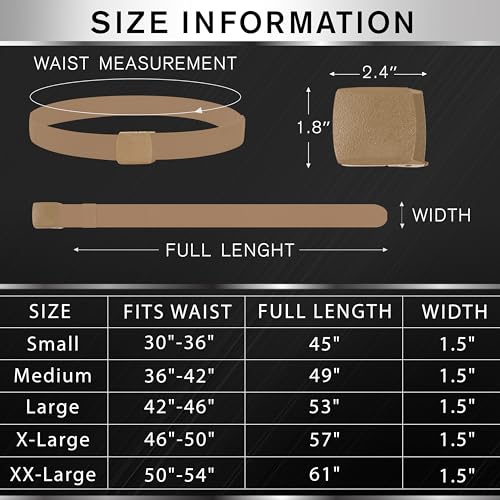Image of TECEUM Tactical Belt - Heavy-Duty & Quick Release - Military, Work, Rigger, Duty & Utility Belt for Men