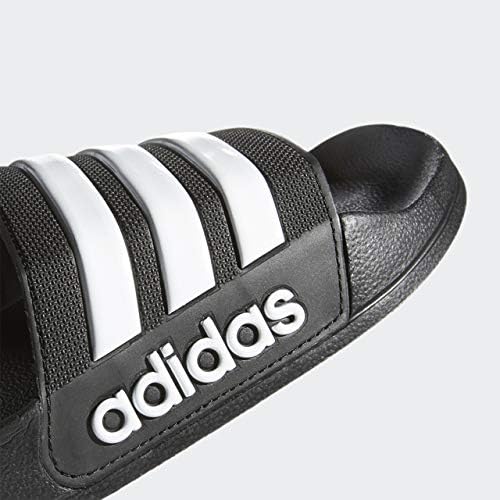 adidas Unisex-Adult Adilette Slides Sandal, 5.5 7 Core Black/Footwear White/Core Black
