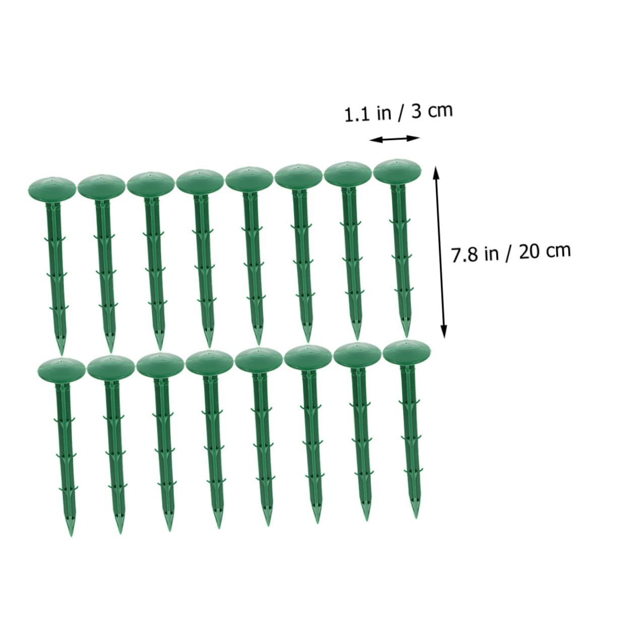 Piquets de Sol en Plastique 150 Pièces pour Toile de Jardin