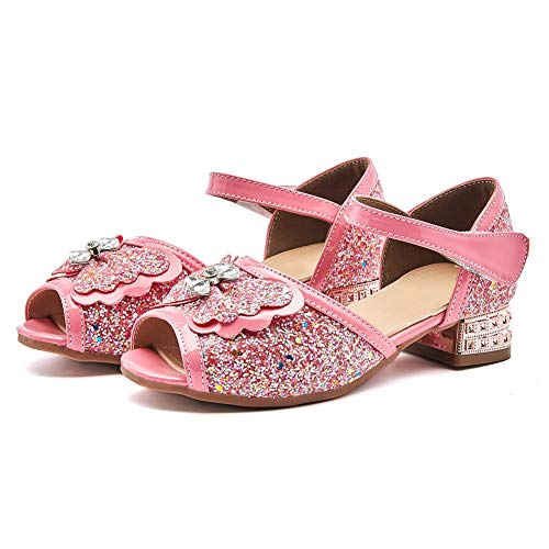 SWDZM Girl's Princess Cosplay Performance Shoes Sequins Wedding Party Dress Shoes Model-KM235-LZ3