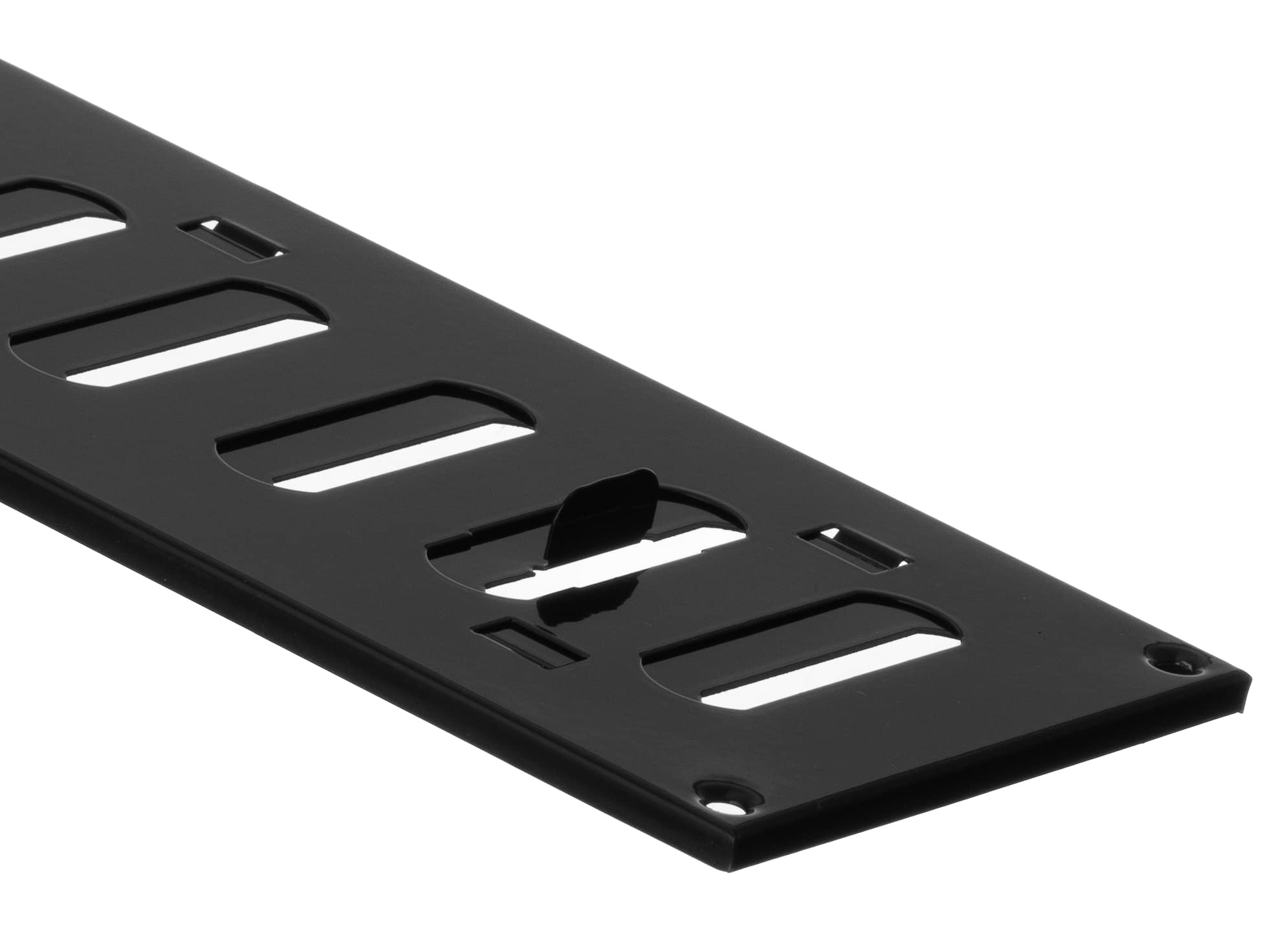 Steinberg14 Noir 300x100mm Réglable Grille d'aération en Métal - Grille de Ventilation avec Réglage Coulissante