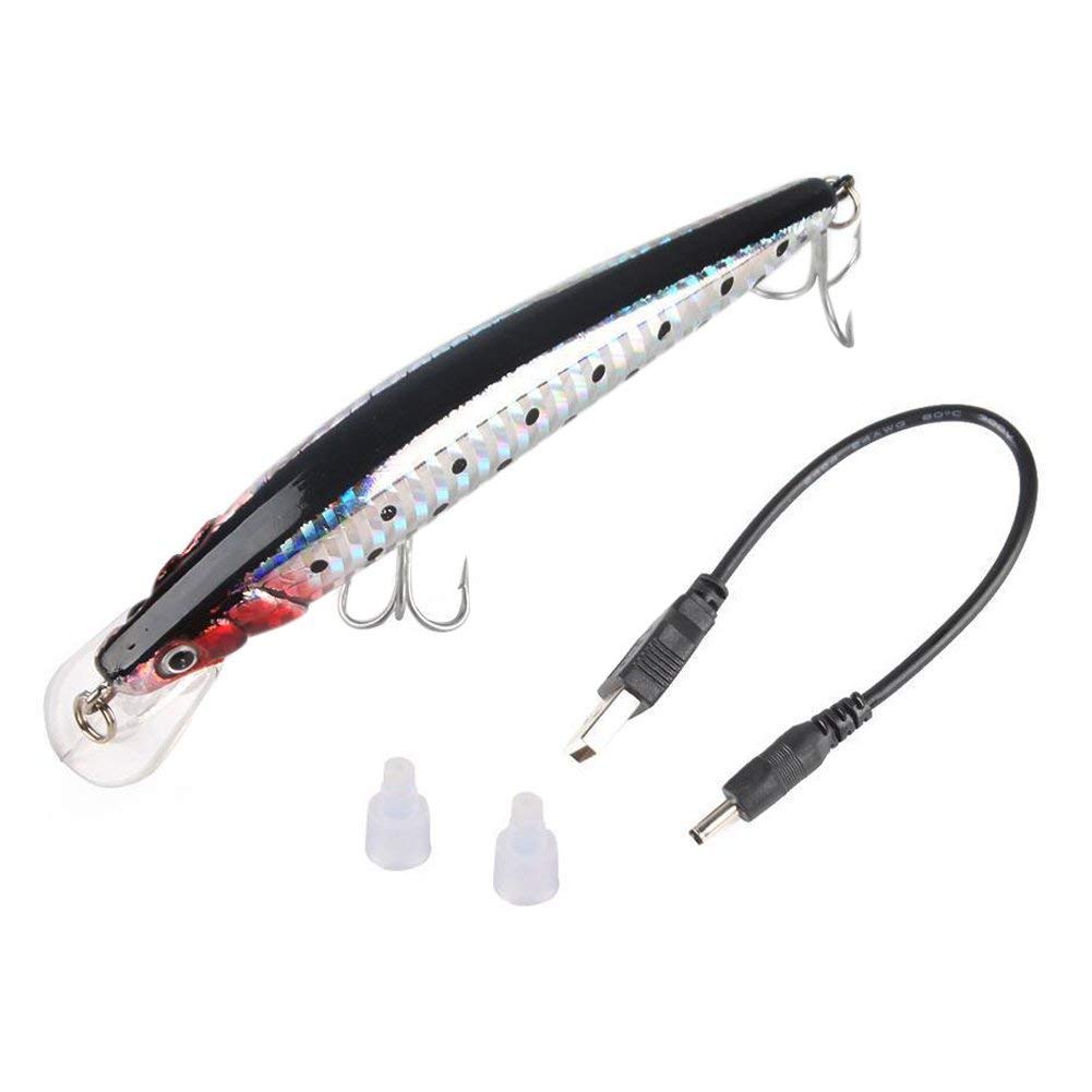 Leurre De Pêche Ogquaton Rechargeable USB – Twitching, Flash Et Vibration – Pour Pêche De Nuit Ou De Jour, Lac, Rivière Et Surf