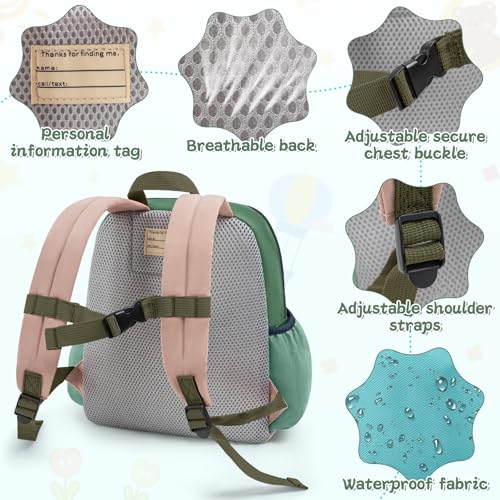 Image of Toddler Backpack for Boys Girls 2-4, Kids Backpack Preschool Kindergarten Daycare Backpacks, 12.2 inch H