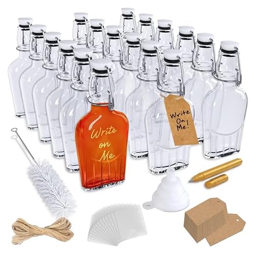 Nevlers 8.5 Oz Swing Top Glass Bottles Set