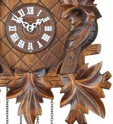 Miniatura 4 de Trenkle Reloj de cuco de cuarzo 7 hojas, 3 pájaros