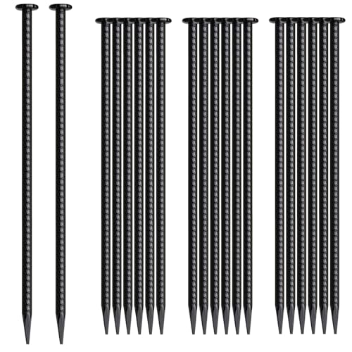 MSWY 16 Inch Rebar Stakes 20 Pack Heavy Duty Ground...