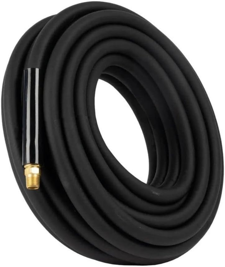 Martins Industries 3/8 Air Hose 50' NPT, Maximum Air Pressure of 290 psi, Made of Oil Resistant Rubber, Powers Pneumatic Tools, Abrasion-Resistant, For Automotive Use, MW-H1