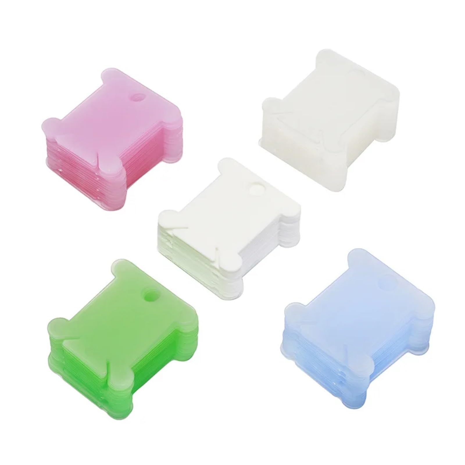 Obrót maszyny do szycia, Plastikowe szpulki do nici dentystycznej 600 szt. Organizer do przechowywania nici do haftu Needlecraft Multicolor(Blu)