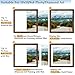 QOTIB Wood 10x10 Picture Frame with 8x8 Mat Deep Brown, Display 8x8 with Mat or 10x10 Without Mat, Wood 10 by 10 Photo Frame, 10 x 10 Frame for Wall Hanging Display, Deep Brown