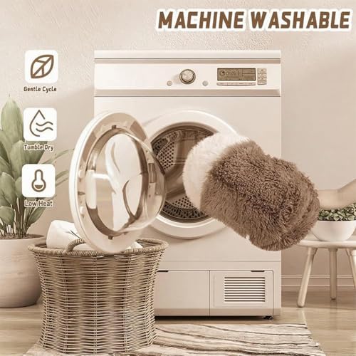 SHJOEE Flauschig Hundebett Muschelform 70cm Katzenbett Warm Tierbett Haustierbett Waschbar Hundesofa Katzensofa Plüsch Hundekorb Katzenkorb Weiche Kuschelbett für Den Schlaf im Innenbereich