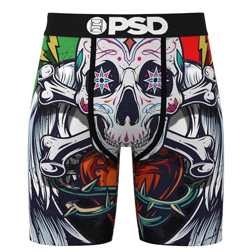 PSD Men's Skull Burst Boxer Briefs, Multi, XS2