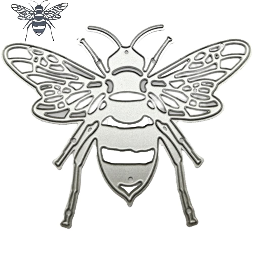 Ruluti Bee Metal Cutting Die Stencil Diy Scrapbooking Album Stamp Paper Card Embossing Craft Decor
