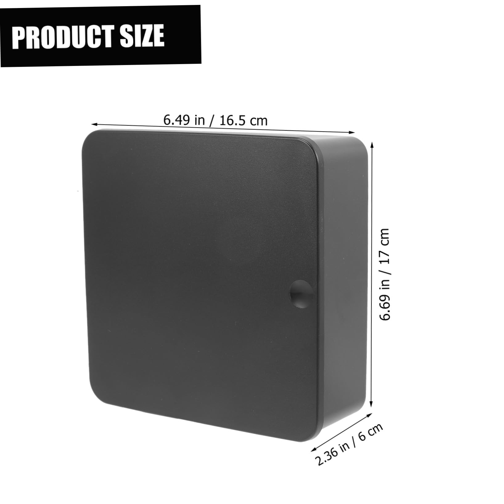 Portachiavi da Parete in Plastica Stile Moderno, Appendichiavi Magnetico senza Foratura, Porta Chiavi Elegante per Ingresso e Casa, Organizer da Muro Nero