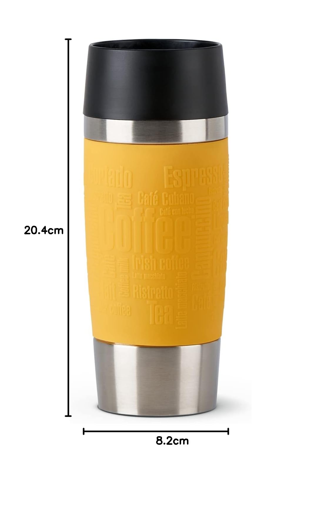 Thermosbeker Emsa Travel Mug Waves Waves Roze 360ml | Kookexpert