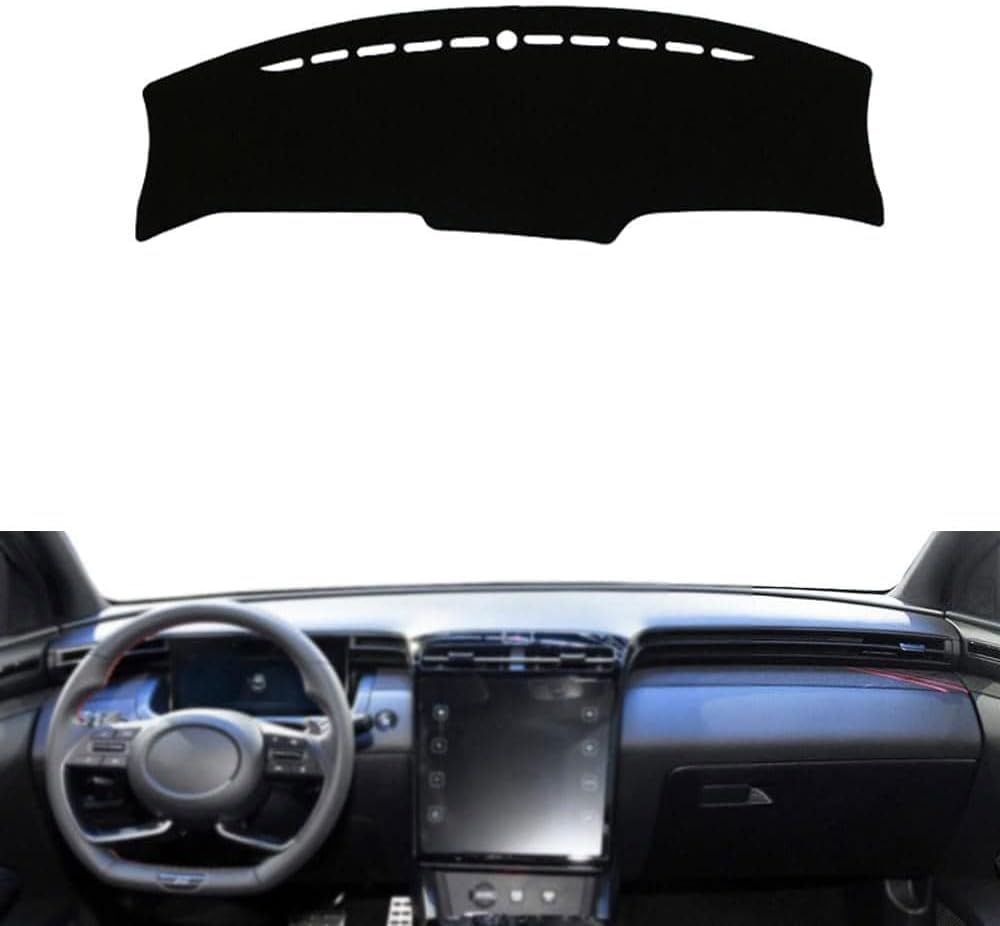 DdaiXQ Car Dashboard Mat For Hyundai Tucson NX4 2021 2022, Anti Slip Anti Glare Dustproof Dashboard Cover Pad Protector Dash Cover Sunshade Dashmat