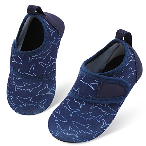 storeofbaby Baby Boy Beach Shoes Non-Slip Shark Water Shoes Outdoor Aqua Socks Sandals
