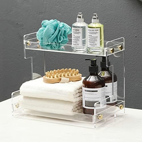Amazon.com: AITEE 2-Tier Bathroom Counter Organizer Acrylic Bathroom ...