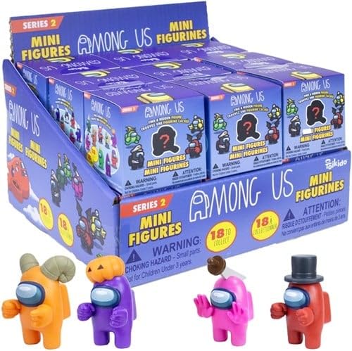 Toikido Among us - Personaggi d'azione compatibili con creature fantastiche, 5 cm, 18 pezzi