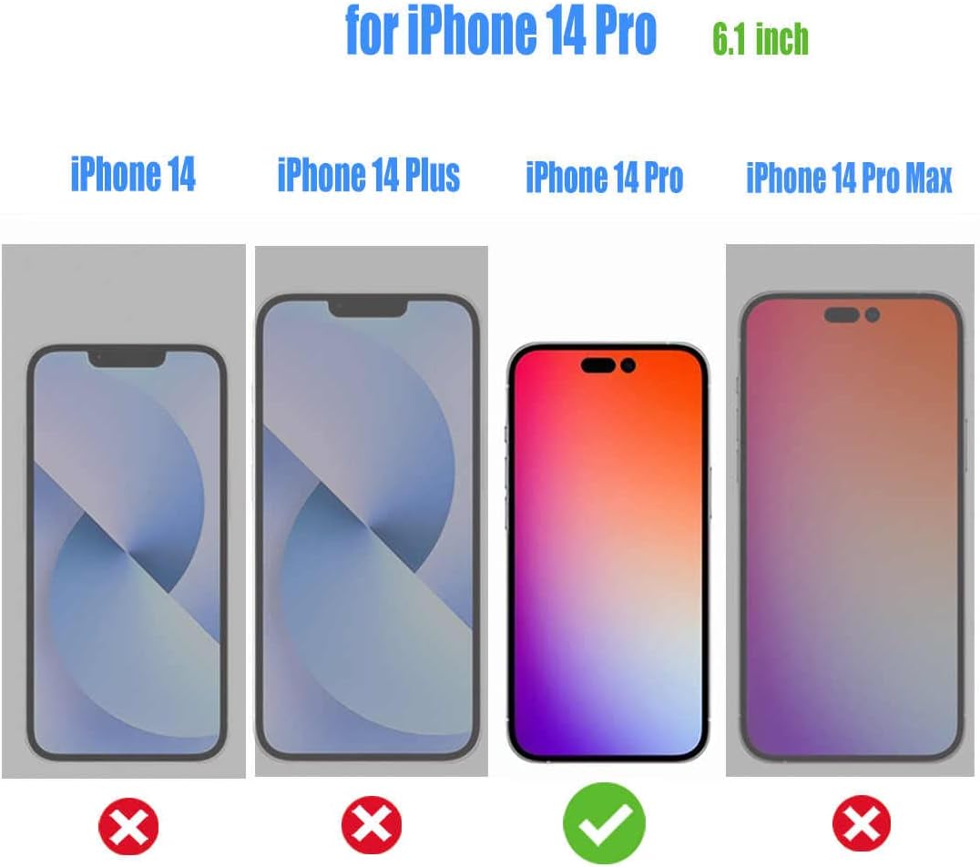 for iPhone 14 Pro Case,iPhone 14 Pro Case for Girl Women Men, Full Protective Shockproof Slim Soft TPU Clear Case Cover for iPhone 14 Pro,Cute Cartoon Animal Pink Flamingo Blue Love Heart - Image 2