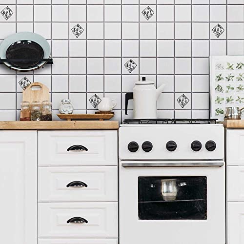 Azeeda 'Leaves In Diamond Frame' 108Mm Square Ceramic Tile (Td00018706) #TOP2