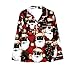 Women's Christmas Pajamas Set Long Sleeve Sleepwear Loose Button Down Shirts and Pants Cute Pjs 2Pcs Lounge Sets Nightwear