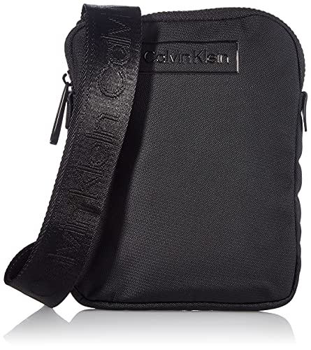CK CODE FLATPACK S Calvin Klein Codice CK Flatpack S, Crossover Uomo, Nero, Medium