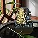 Nsaroche Ganesha Figurine Tabletop Water Feature Buddha Sculpture Elephant Decor for Meditation Space, 14cmx13.5cmx18cm