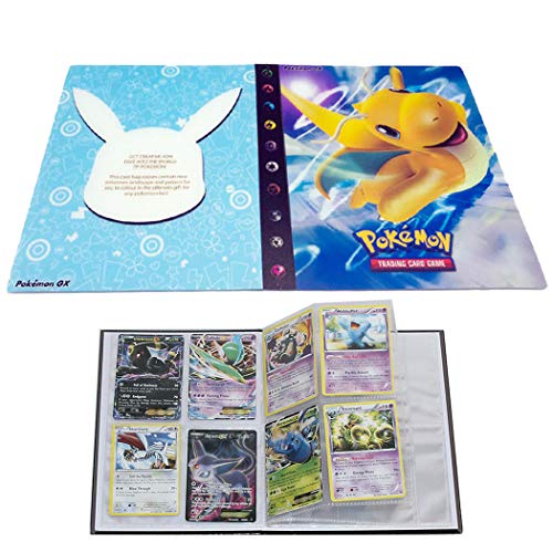 Trading Cards Album Book Best Protection Cards Binder Cards Holder Album for Pokemon - GX EX Box (Dragonite)