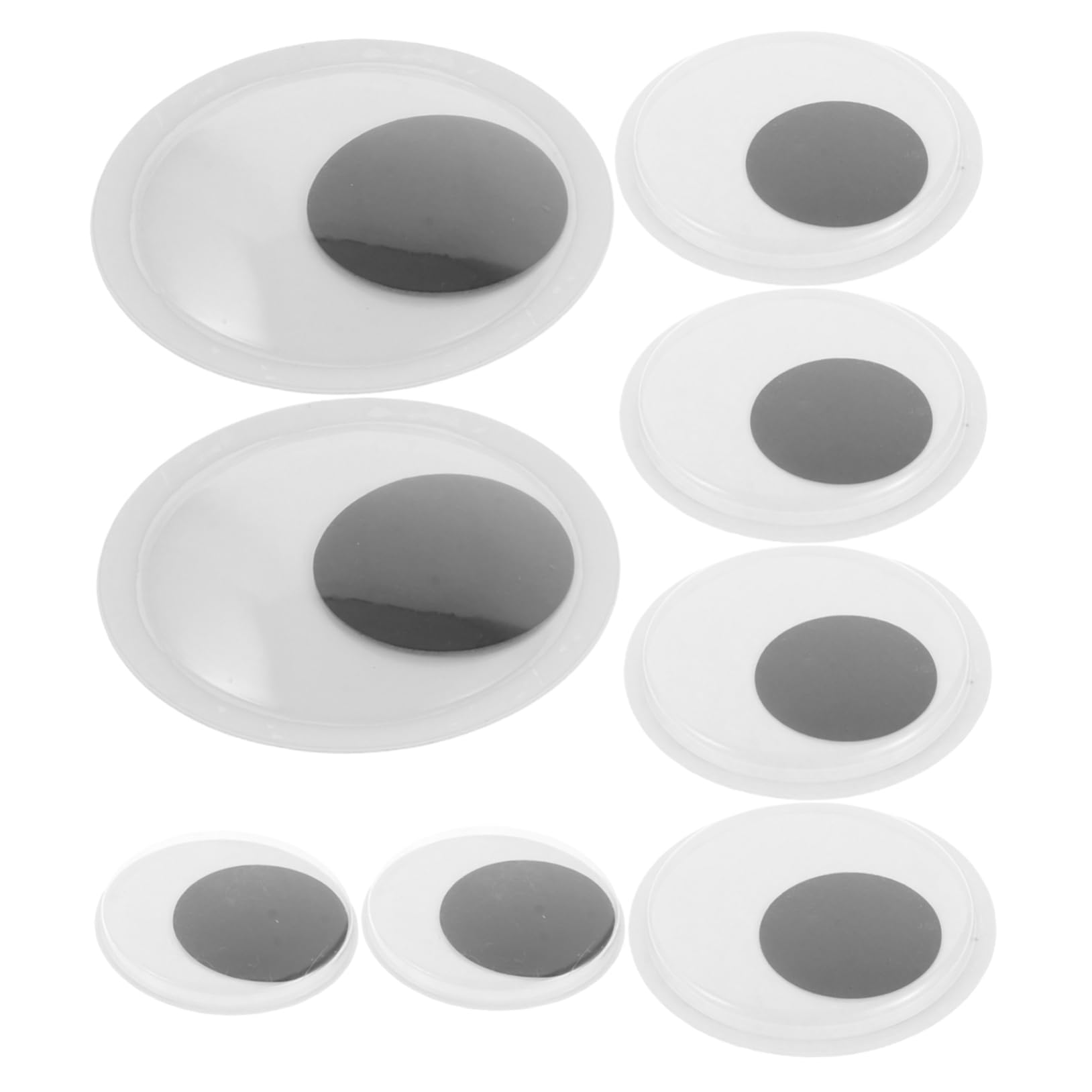DIYEAH Eyes Large Self Adhesive Stickers 8pcs Extra Large Eyes for Crafts Wall Decor Fridge Magnets DIY Arts Crafts Supplies