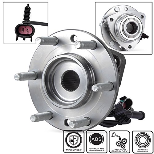 AKKON - for Chevy Trailblazer GMC Envoy Olds Bravada Rainier Front Wheel Hub & Bearing + ABS Ring & 6 Lug 513188