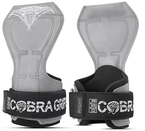 Image of Cobra Grips Weight Lifting Gloves with Adjustable Neoprene Padded Wrist Wraps - Heavy Duty Alternative to Power Lifting Hooks for Deadlifts