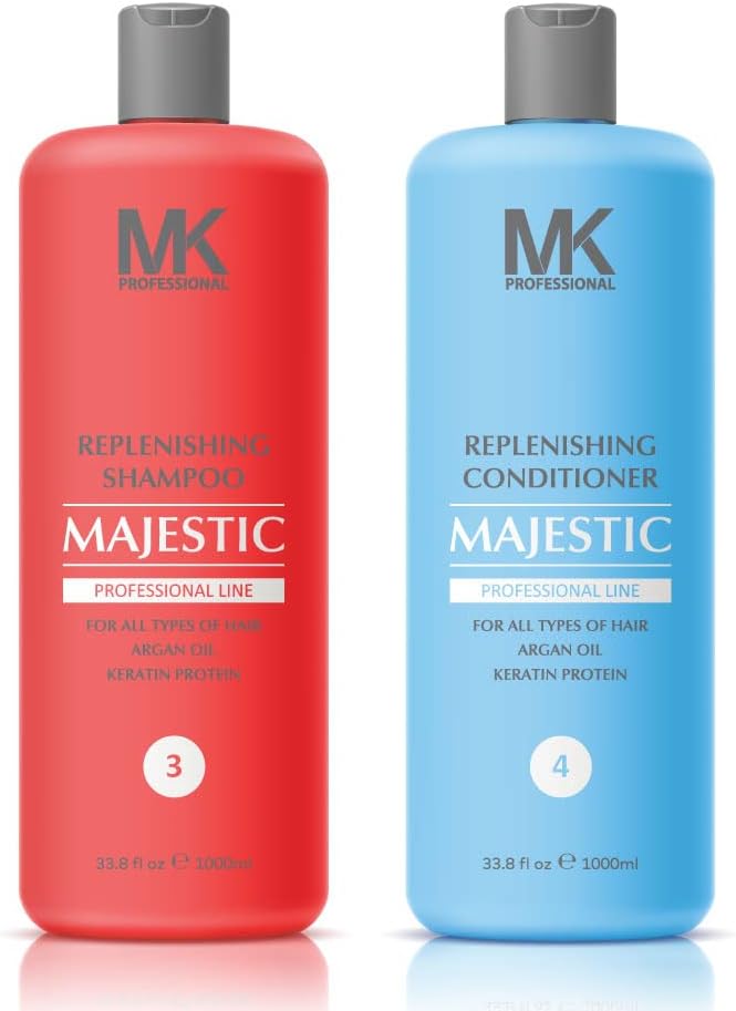 Replenishing Shampoo + Conditioner 33.8oz(1000ml) with Argan Oil