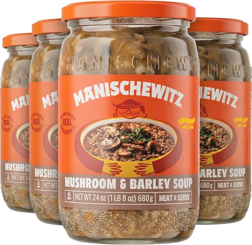 Manischewitz Mushroom Barley Soup, 24 oz (4 Pack) | Homemade