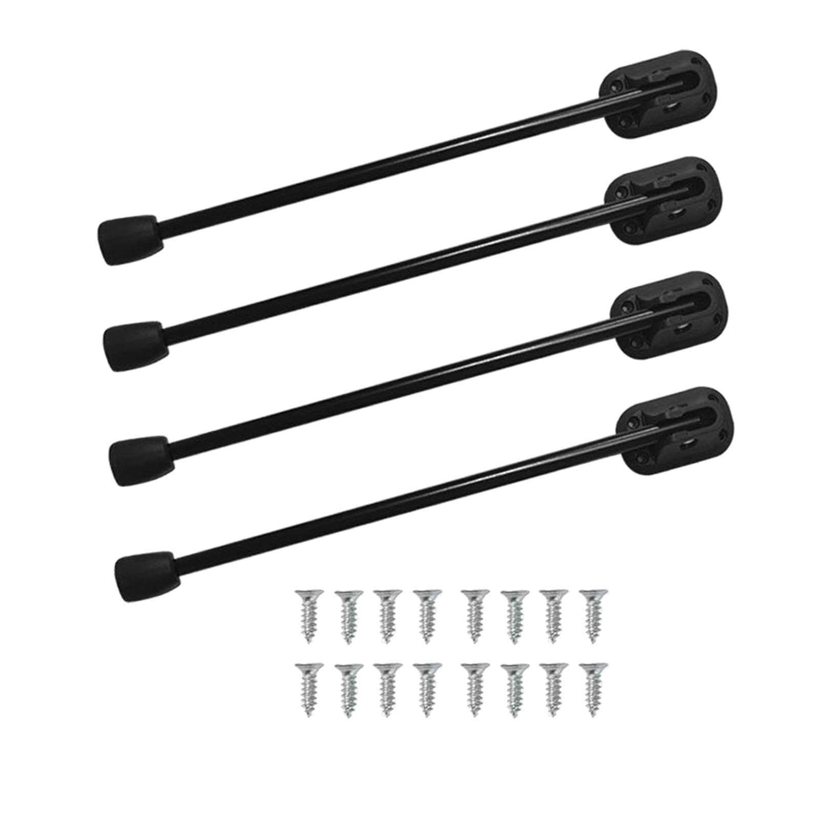 UYHBCNQD Portable Replacement Feets 4Pcs Furniture Support Legs Set Folding Black Furniture Foots 26cm Design for Various Table Types