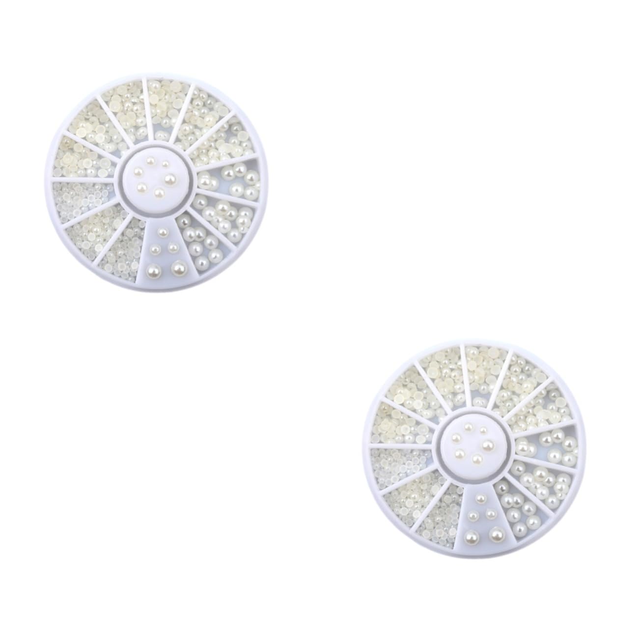 minkissy Sets Flat Back Pearl Decorations Mm Mm Mixed Sizes Nail Art Pearls Resin Jewelry Making Included Plastic Storage Box Pcs