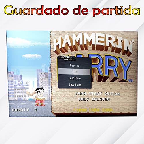 Unicview-Arcade-3D-Retro-Consola-Maquina-recreativa-Arcade-Joystick-Arcade-Versiones-Originales-3300-Juegos-Retro-Incluye-Juegos-2D-y-3D-Funcion-de-Guardar-Partida