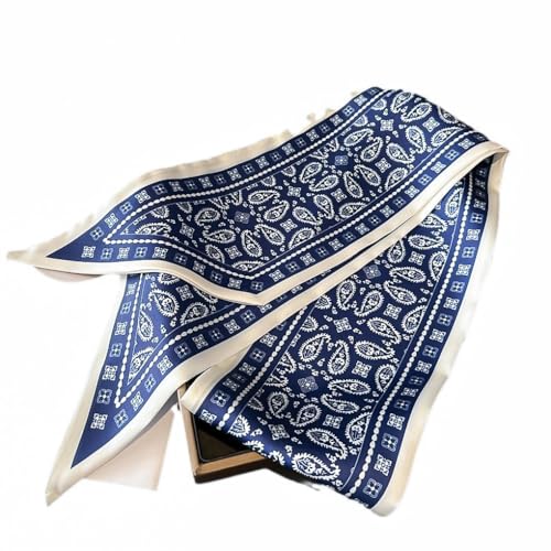 Image of Head Hair Scarf for Women,Silky Long Headscarf Purse Bag Scarfs for Handbag Fashion Satin Neck Scarves Accessories
