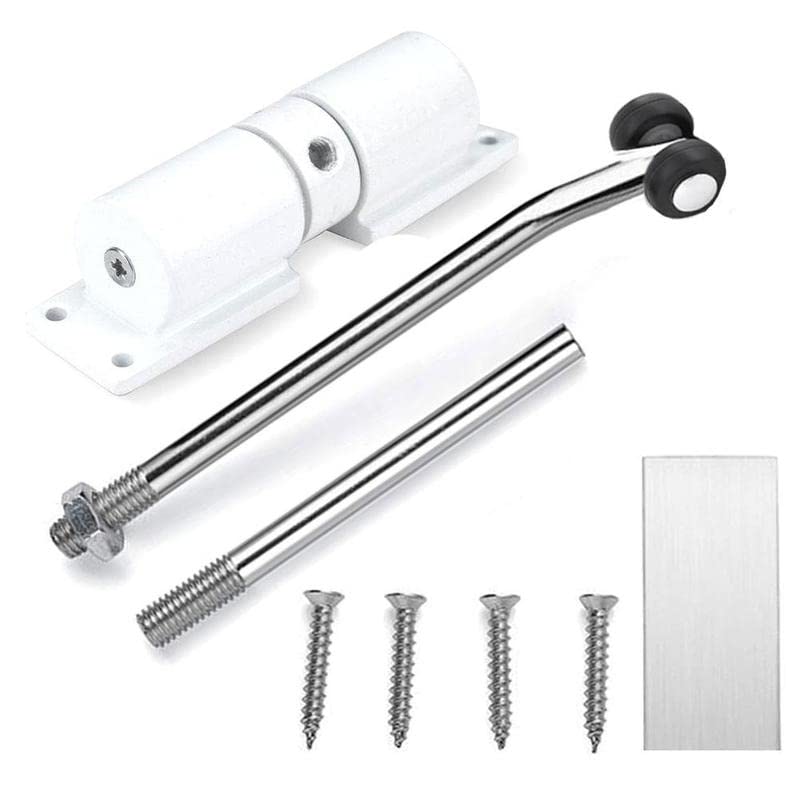 Cierrapuertas automático, Cierrapuertas Cierrapuertas de madera con resorte automático Velocidad ajustable de acero Cierre lento silencioso de puerta for amortiguador de retorno de puerta con