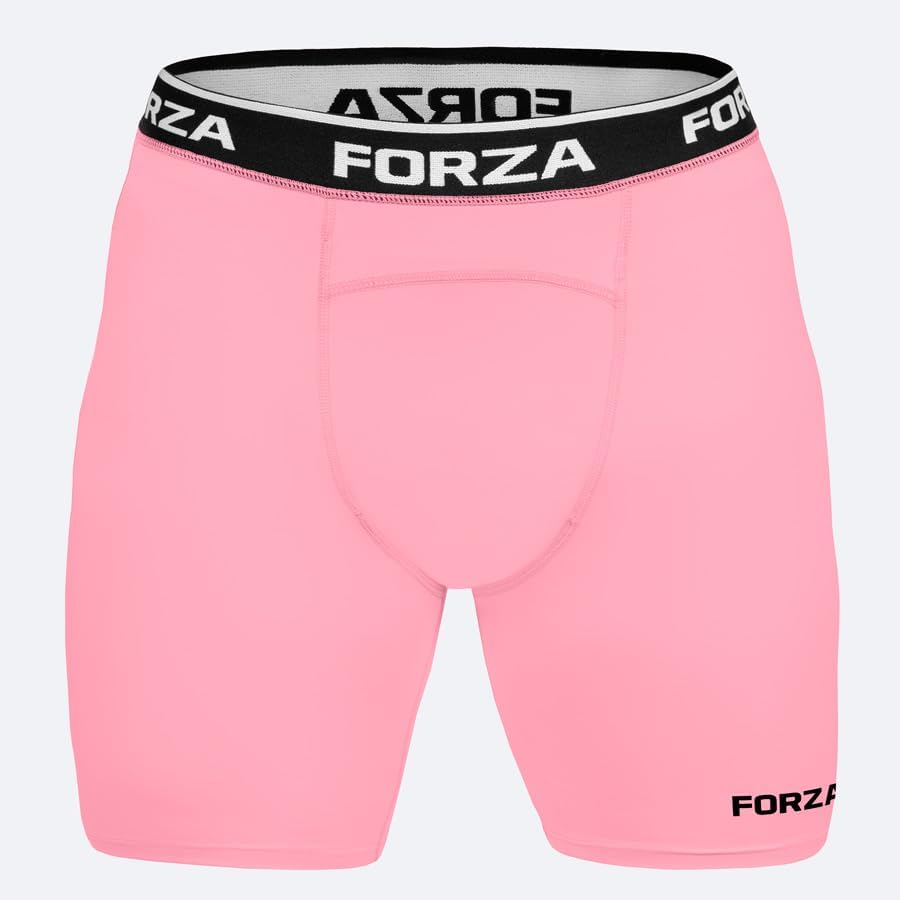 FORZA Men’s Compression Base Layer Shorts – Moisture-Wicking 4-Way Stretch, Quick-Dry, Anti-Odor, Flatlock Seams—XS to XXL