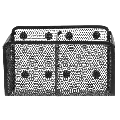 POPETPOP Porte-stylo Magnétique Métal avec Compartiments Support de Rangement Pratique pour Tableau Réfrigérateur et Casier Organisateur Polyvalent pour Marqueurs et Accessoires de Bureau