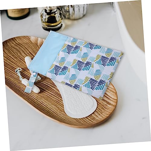 Bolsa de aseo portátil para mujeres, color azul miniatura 5