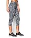 Under Armour Women's HeatGear Armour Printed 18" Capri, Elemental/Black, Medium