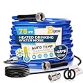 Bipeoo 75FT Heated Water Hose for Rv,Heated Drinking Water Hose Antifreeze to -45°F,Great Rv Accessories for Campers,Livestock,Agriculture,Lead and BPA Free