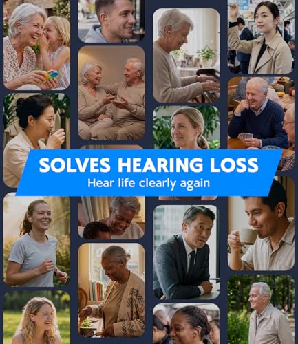Image of Hearing Aids for Seniors With Auto UV Cleaning FSA-HSA Eligible | Rechargeable OTC Hearing Aid Advanced Noise Cancellation, Nearly Invisible Design for Adults & Seniors