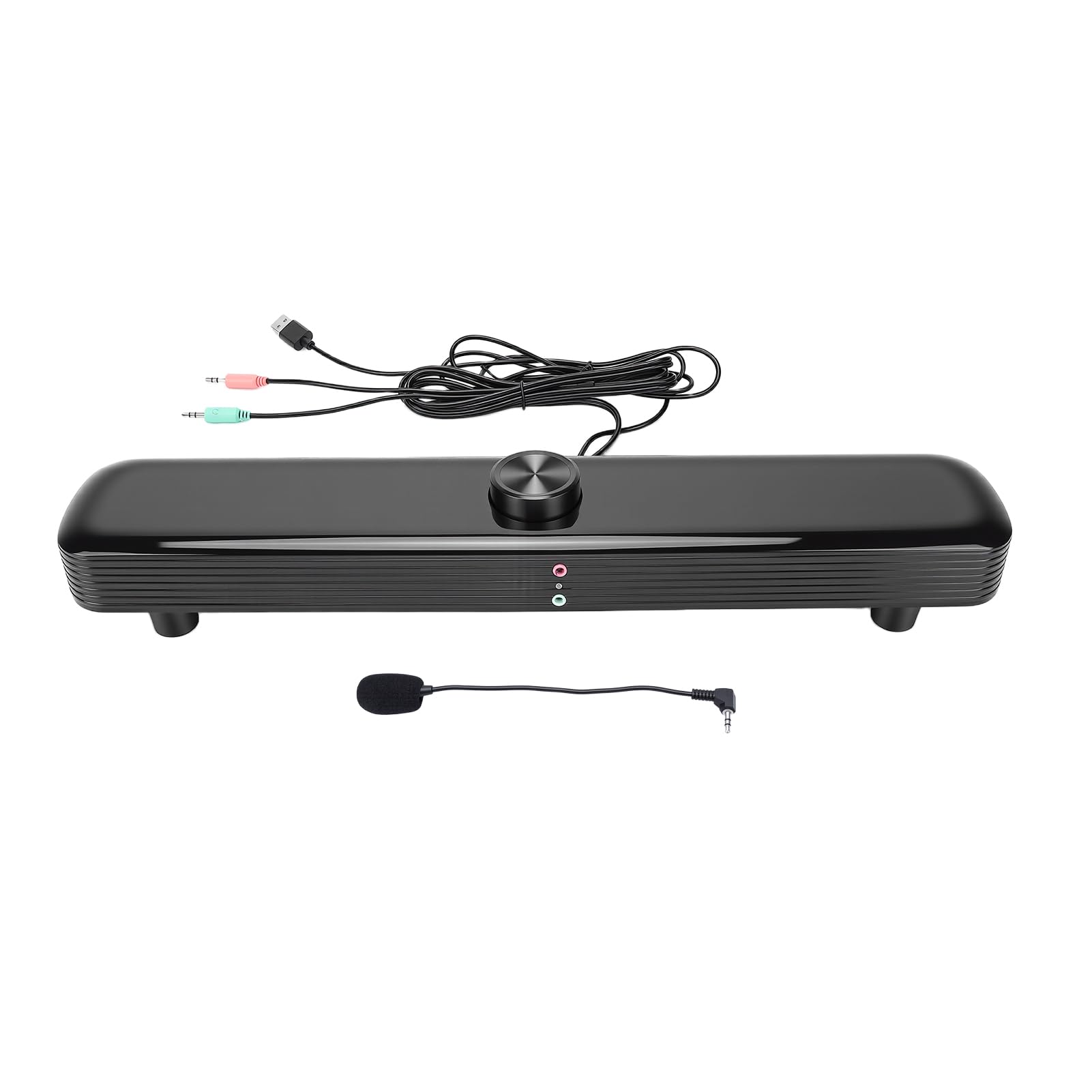 Altoparlante da Scrivania per Laptop con Audio 3D Ad Alto Rendimento Ed Effetti Luminosi Unici per Uso Personale e Streaming, Design ABS Resistente, 1 unità
