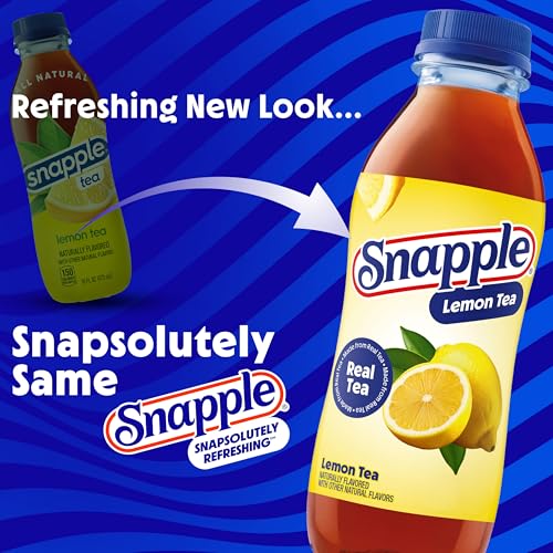 Image of Snapple Lemon Tea, 16 fl oz recycled plastic bottle, 6 pack