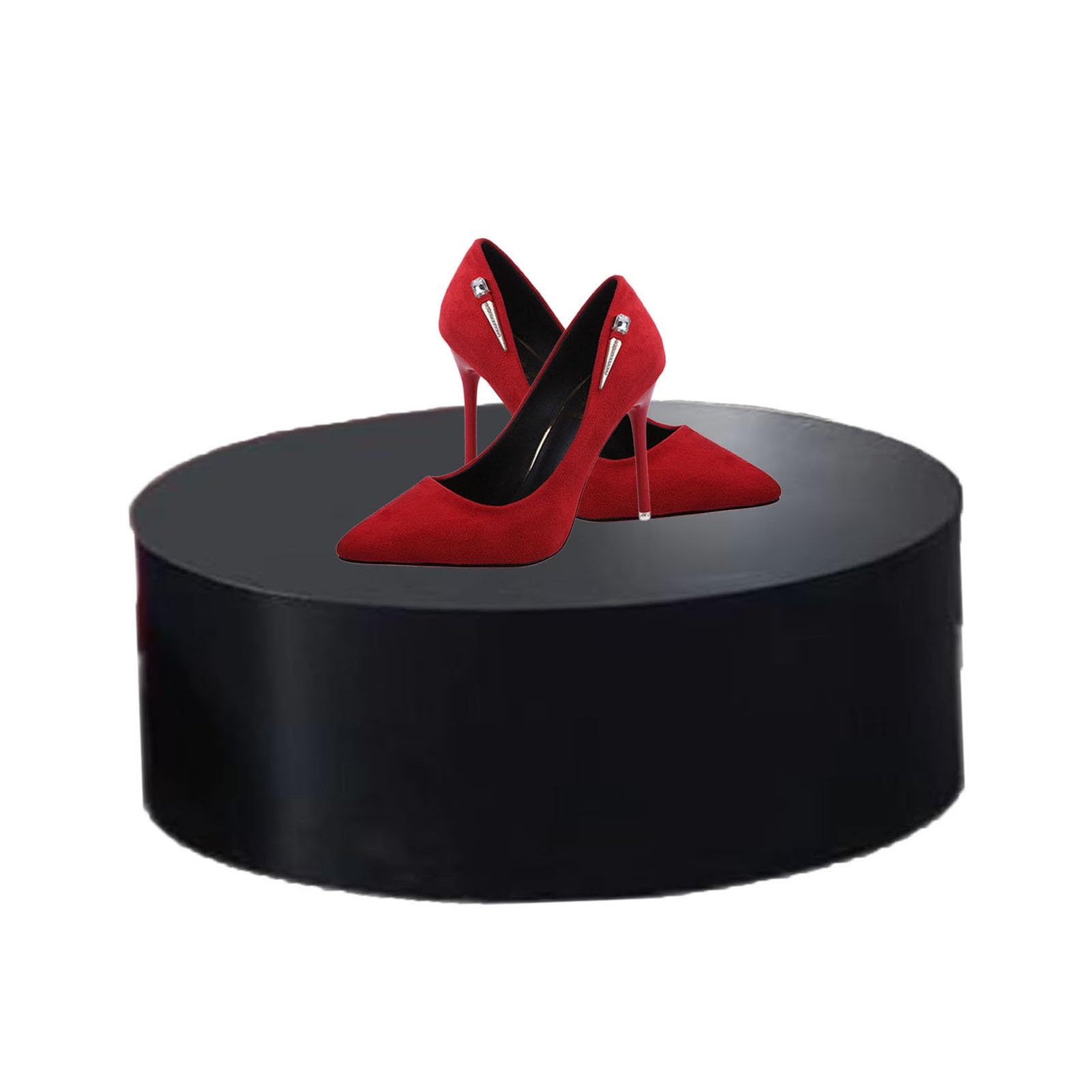 Piattaforma rotonda per eventi - Rialzi espositivi per manichini vetrina gioielli e scarpe - Scaffale per negozio di abbigliamento boutique (colore 2 50x15cm) - Perfetto per espositori