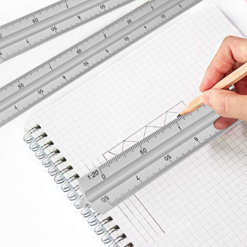 30 cm Architecturale Schaal Liniaal, 12 inch Aluminium Driehoekige Schaal voor Opstellen Heerser Architect Liniaal… - Image 6